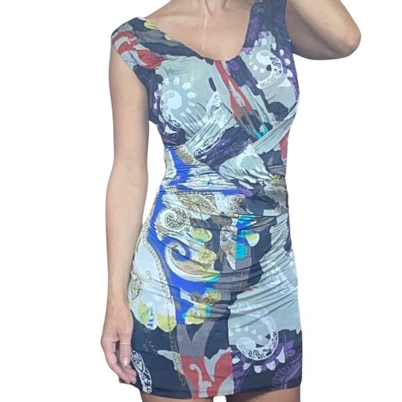 ETRO Milano Baroque Printed Stretch Dress - Picture 1 of 8